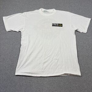 VTG Upper Deck Shirt Mens XL White Graphic Promo Double Sided Trading Cards Tee